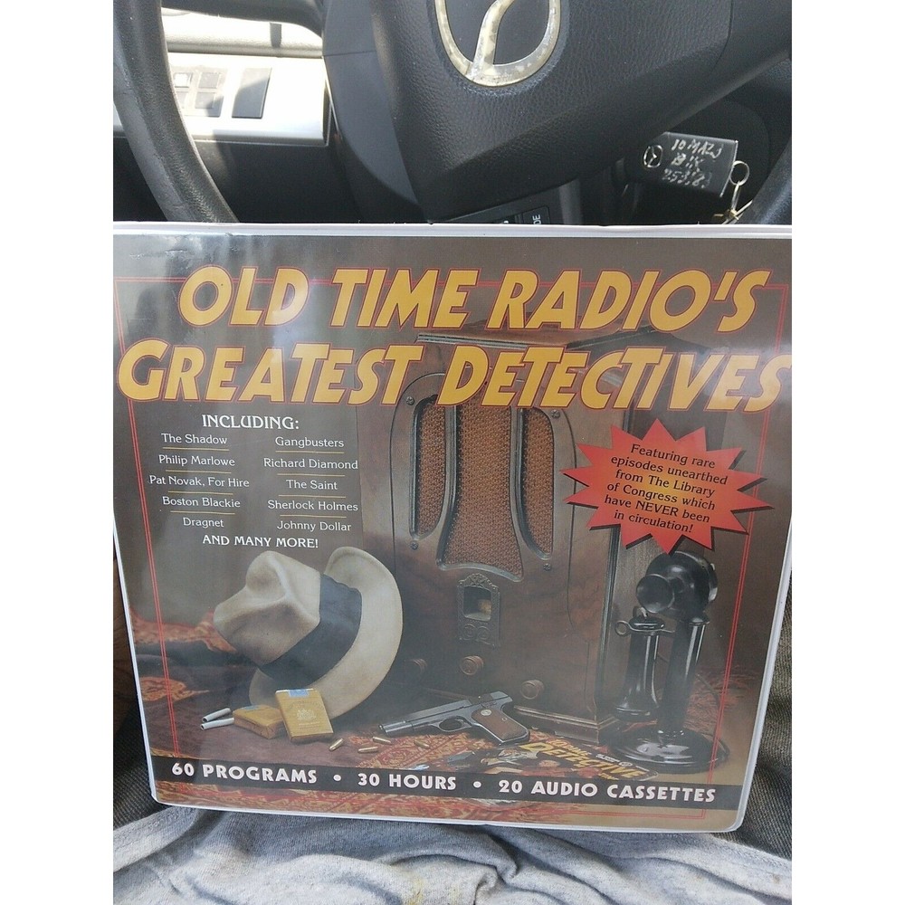 Old Time Radio's Greatest Detectives 20 Cassette Set ~ 60 Programs ~ 30 Hours !!